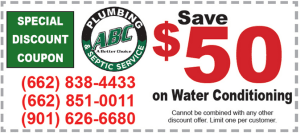 water conditioning coupon